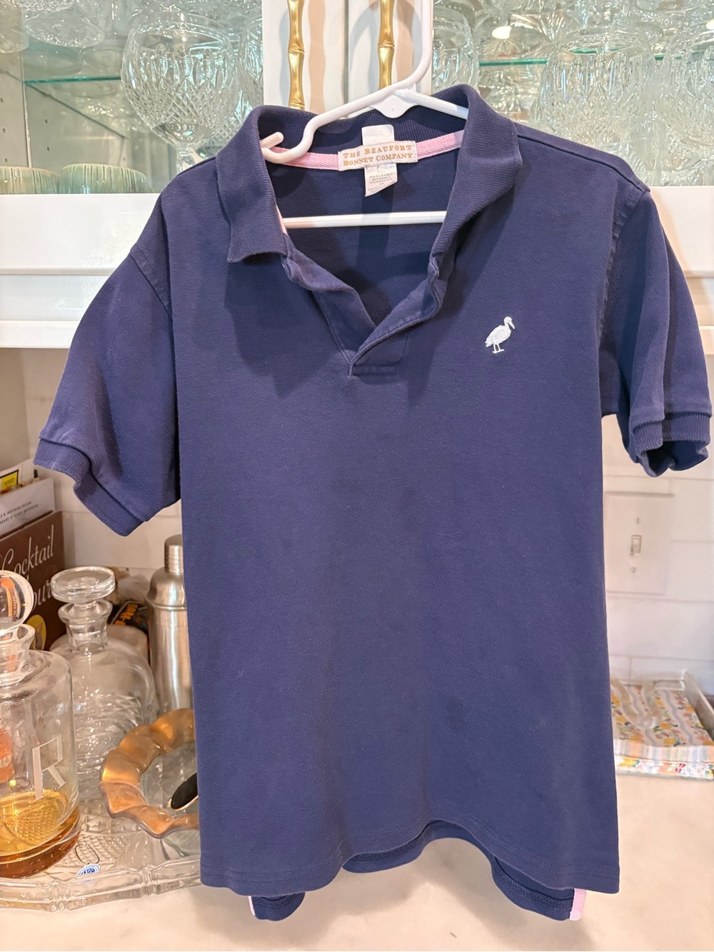 The Beaufort Bonnet Company Navy Blue Polo